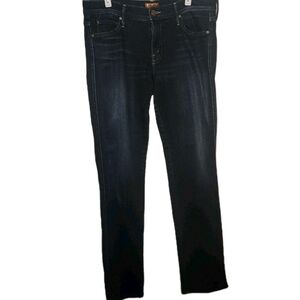 Mother Jeans Rascal Straight Leg Women Size 30 Dark Wash